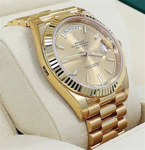 rolex day date 40 oro|rolex day date president 40mm.